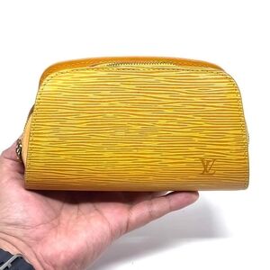 Louis Vuitton Yellow Leather Pouch